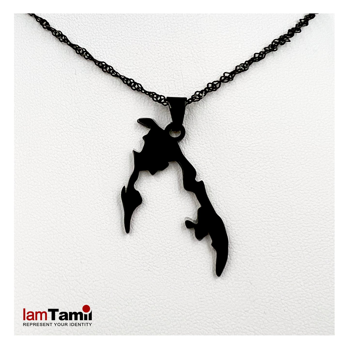 Black Tamil Eezham Pendant and chain